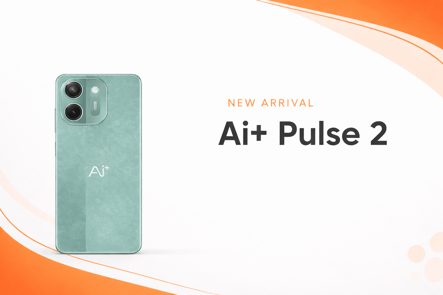 AI+ Pulse 2 budget smartphone with 6000mAh battery, 50MP camera and 120Hz display
