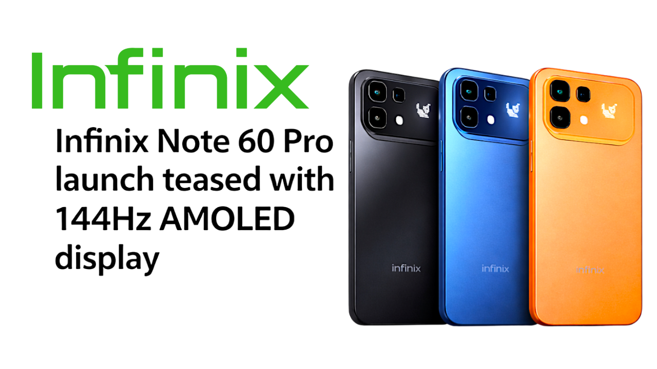 Infinix Note 60 Pro rear design with Matrix display and premium finish
