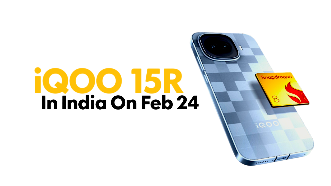 iQOO 15R rear design with flat camera module and matte finish