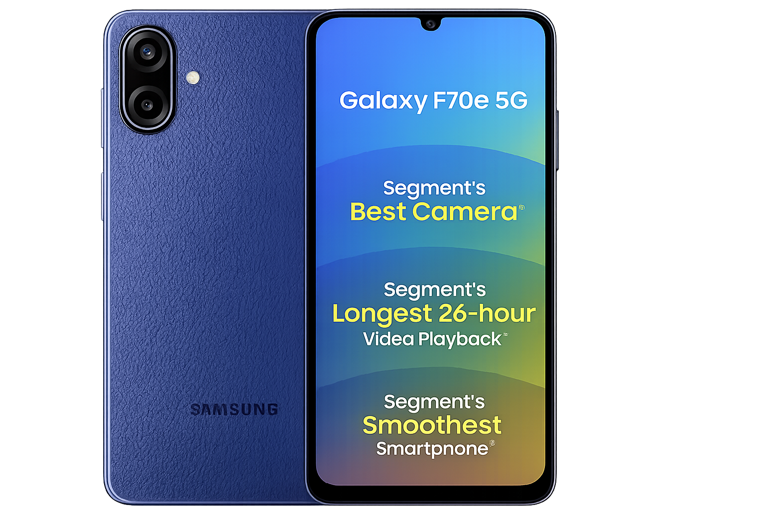 Samsung Galaxy F70e 5G budget smartphone design