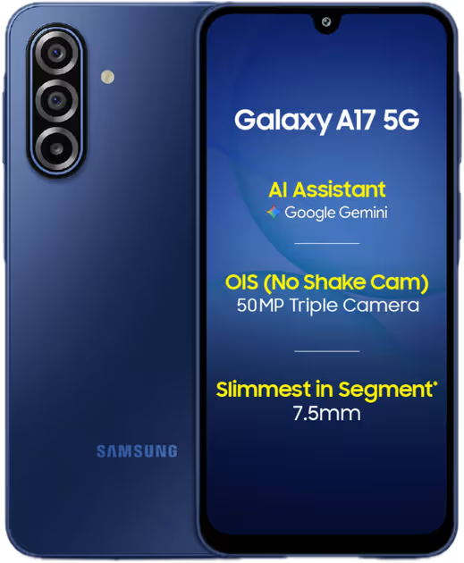 Samsung Galaxy A17 5G Super AMOLED 50MP OIS camera 5000mAh battery price in India