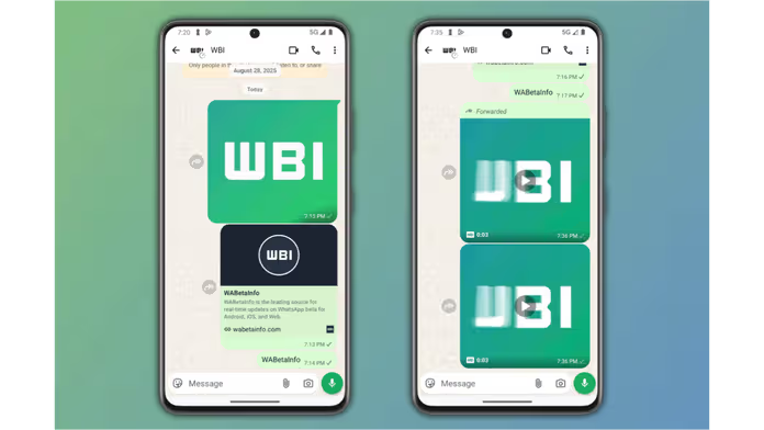WhatsApp testing rounded chat bubbles and premium plan waitlist in beta