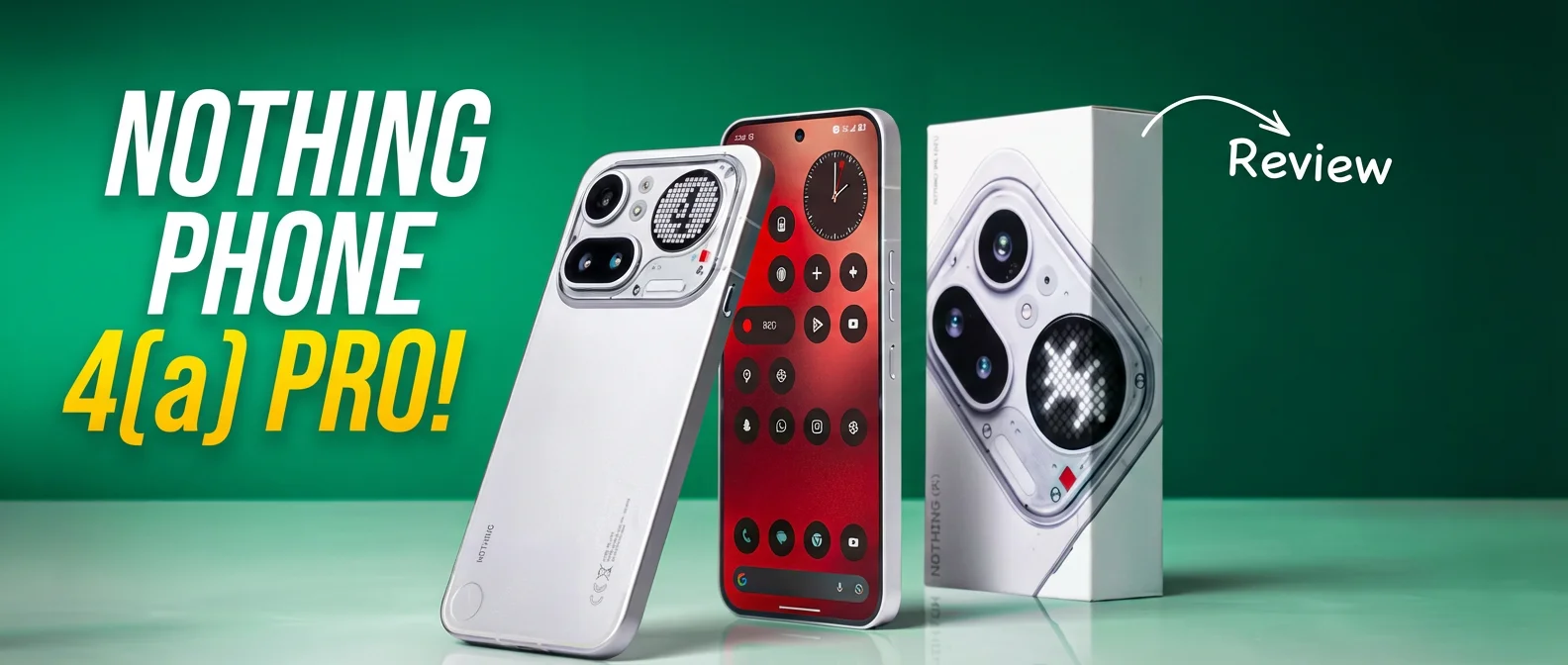 Nothing Phone (4) Pro Hero Shot showing Glyph Interface