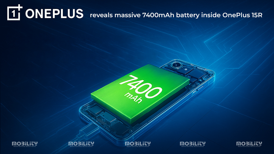 OnePlus 15R massive 7400mAh battery smartphone performance phone